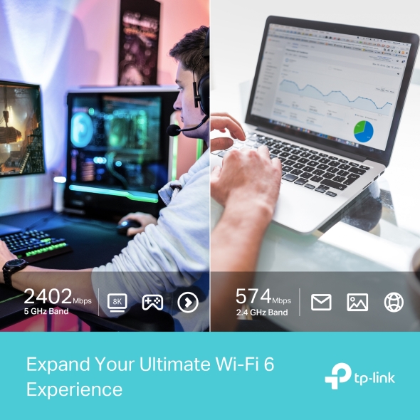 TP-Link Archer TX50UH — front-facing adapter view