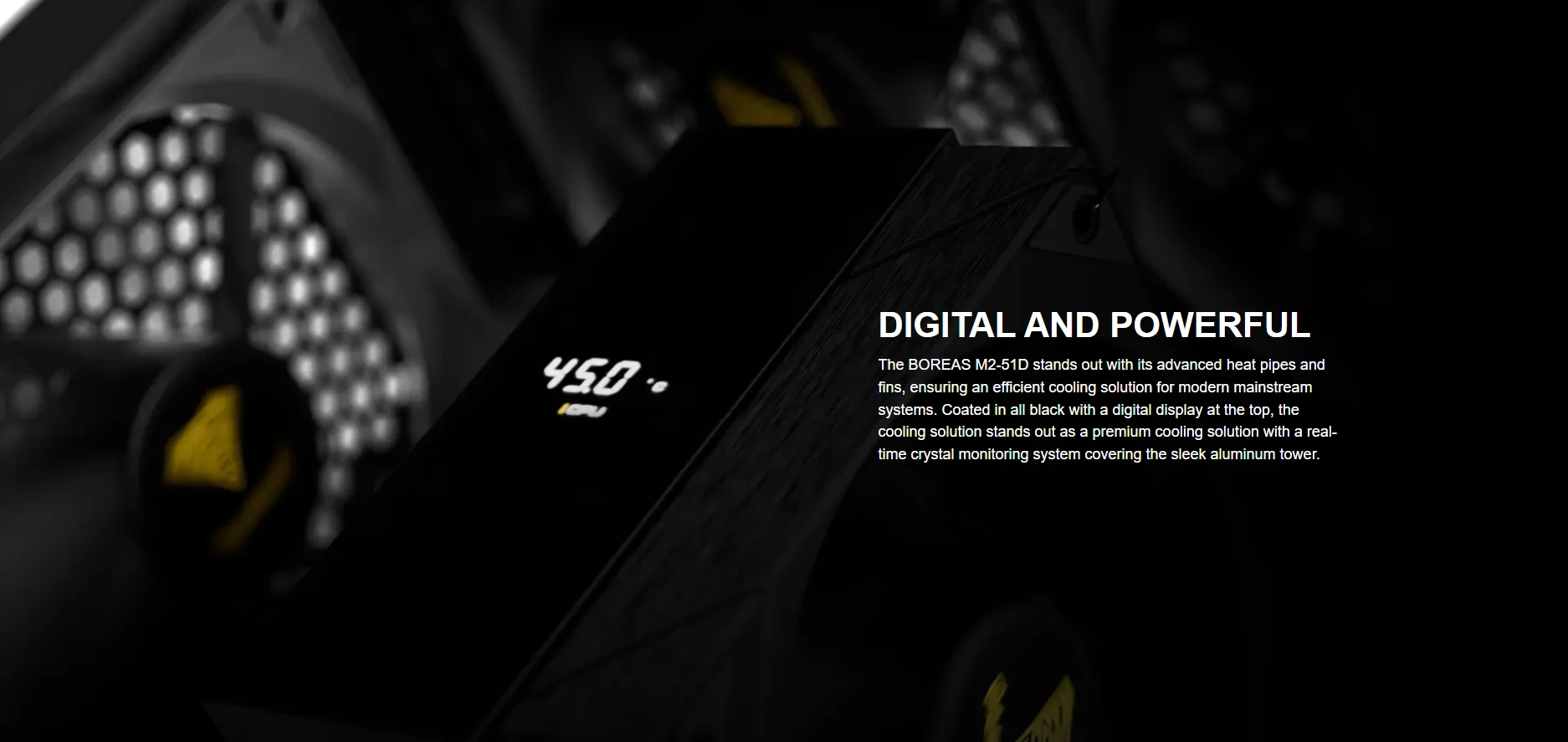 Digital display and heatpipes