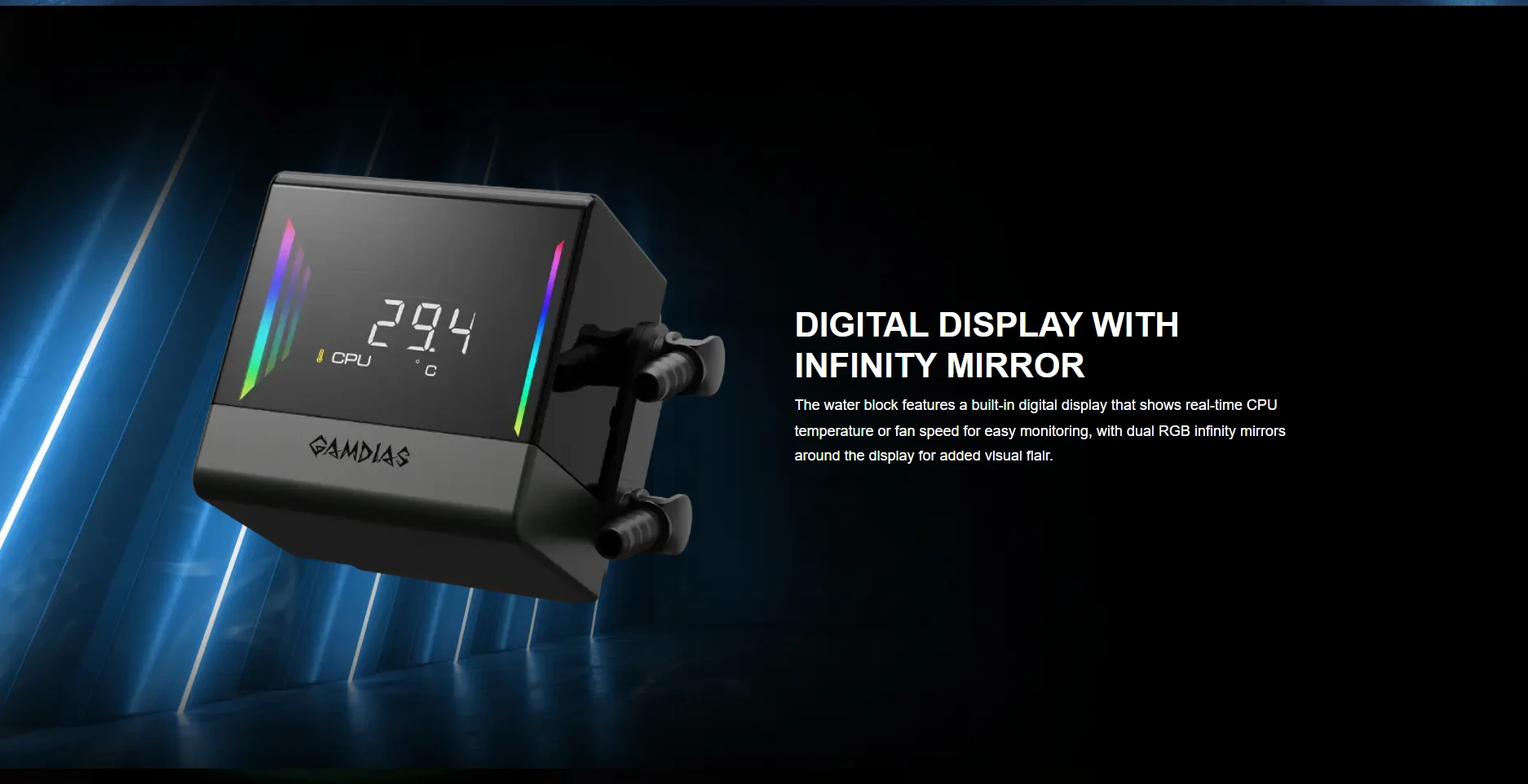 Gamdias Chione E4-360 V2 Digital Display AIO Liquid CPU Cooler