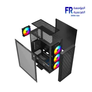 Fantech Aero 2 CG83 4 RGB Fans Black USB Wired Mid Tower Case - Image 4