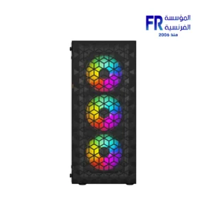 Alternative view of Fantech Aero 2 CG83 4 RGB Fans Black USB Wired Mid Tower Case