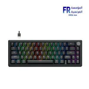 Fantech Atom X66 MK614 66 Keys RGB 21 Modes Black USB Wired Gaming Keyboard