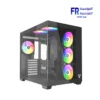 Fantech Lumina X CG85X Tempered Glass 6 ARGB Fans Black USB Wired Mid Tower Case