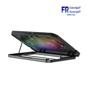 ⁦Fantech NC21 2 Fans 900-1200 RPM RGB 10 Modes Black USB Wired Notebook Cooler⁩ - الصورة ⁦3⁩