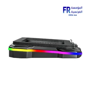 ⁦Fantech NC22 1 Fan 300-2200 RPM RGB 10 Modes Black USB Wired Notebook Cooler⁩ - الصورة ⁦4⁩