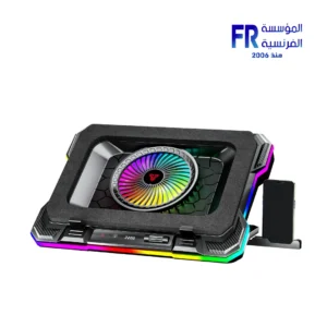 Fantech NC22 1 Fan 300-2200 RPM RGB 10 Modes Black USB Wired Notebook Cooler