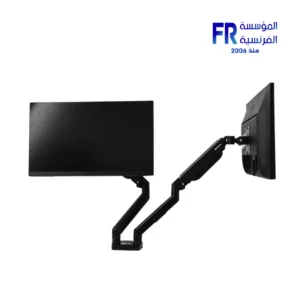⁦Fantech Workstation MBD1 Dual Arm Up To 32 Inch Black Wired Monitor Stand⁩ - الصورة ⁦4⁩