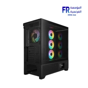 ⁦Gamdias Atlas P2 CG Curved ARGB Black Mid Tower Case⁩ - الصورة ⁦4⁩