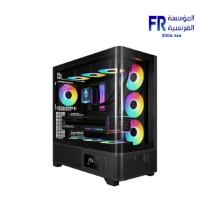 Gamdias Atlas P2 CG Curved ARGB Black Mid Tower Case