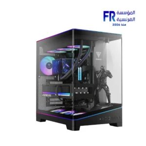 Gamdias Atlas P6 CG Panoramic ARGB Black Mid Tower Case