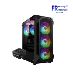 Gamdias Aura GC1 Elite ARGB + Helios E1 650W Mid Tower Case