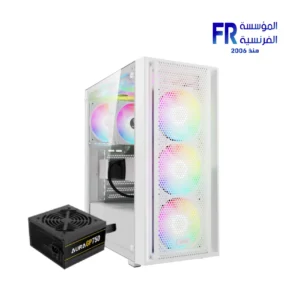 Gamdias Aura GC2 Elite ARGB 750 White Mid Tower Case