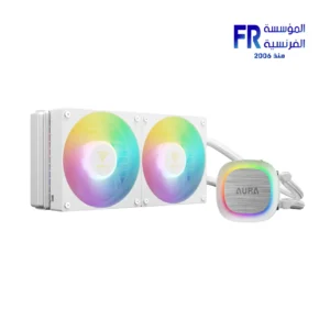 Alternative view of Gamdias Aura GL240 V2 White 240mm ARGB AIO Liquid CPU Cooler
