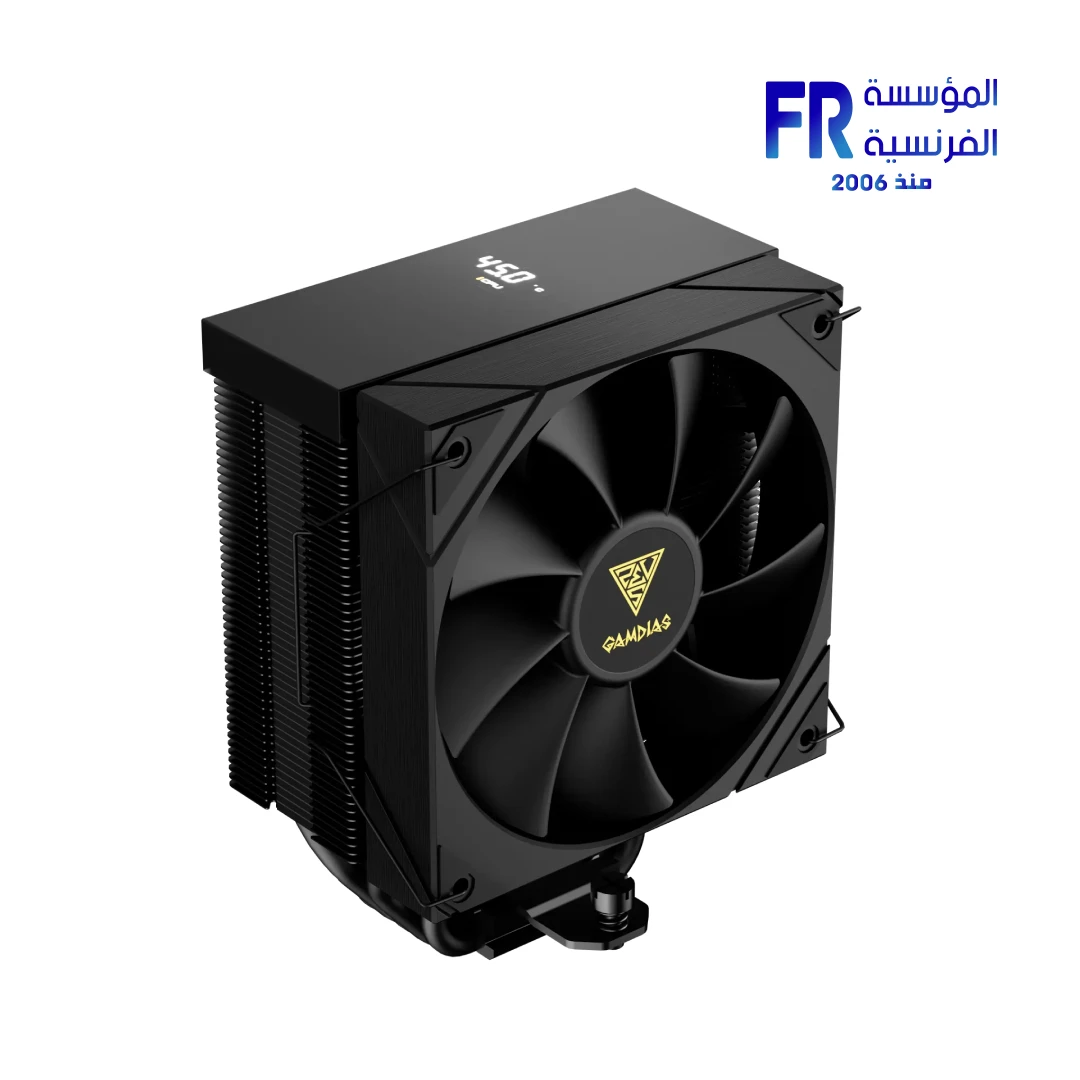 Gamdias Boreas M2-51D Black ARGB 5 Heatpipe Digital Display Air CPU Cooler