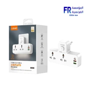 LDNIO SC2311 2 Outlet 1 PD 20W 2 USB Night Lamp Power Strip