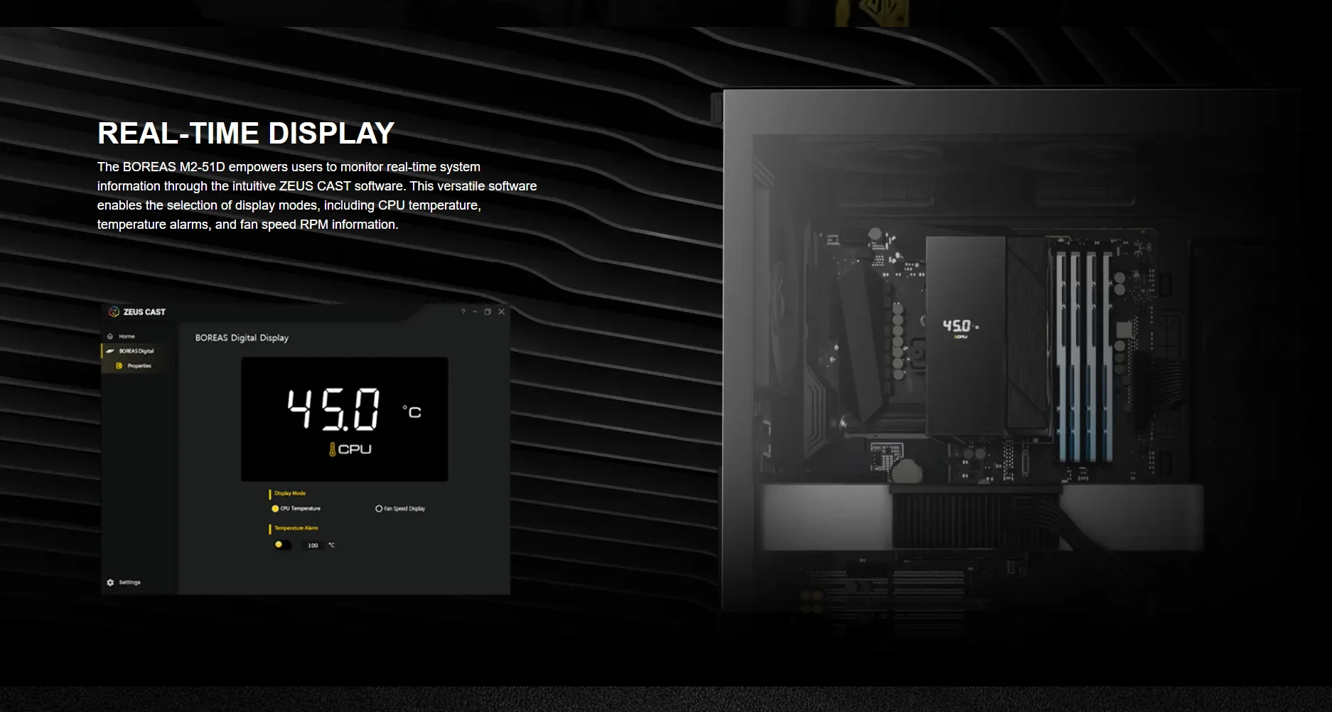 Real-time CPU temp and RPM