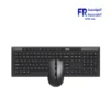 Rapoo 8210M Multi Mode 600-1600 DPI Silent Click Bluetooth 2.4GHz Wireless Black Keyboard And Mouse Combo