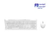 Rapoo 8210M Multi Mode 600-1600 DPI Silent Click Bluetooth 2.4GHz Wireless White Keyboard And Mouse Combo