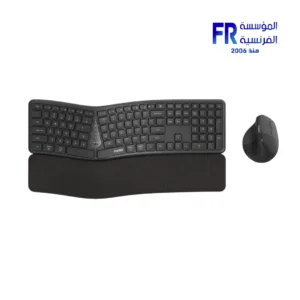 Rapoo 8810ME 111 Keys 1600 DPI Ergonomic Black Bluetooth Wireless Keyboard And Mouse Combo
