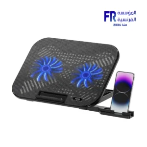 Rapoo CF200 14 Inch 2 Fans 1500 RPM Phone Holder Black USB Type A Wired Notebook Cooler