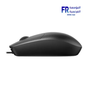 Rapoo N100C 1600 DPI Silent Black USB Type C Wired Mouse - Image 2