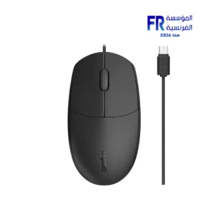 Rapoo N100C 1600 DPI Silent Black USB Type C Wired Mouse
