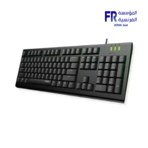 Rapoo NK1900 104 Keys Membrane Spill Resistant Black Wired Keyboard - Image 3