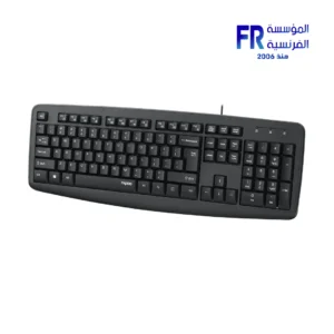Alternative view of Rapoo NK2600 104 Keys Laser Carved Spill Resistant Black Wired Keyboard