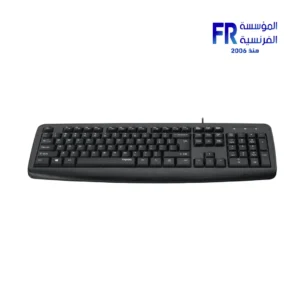 Rapoo NK2600 104 Keys Laser Carved Spill Resistant Black Wired Keyboard - Image 3