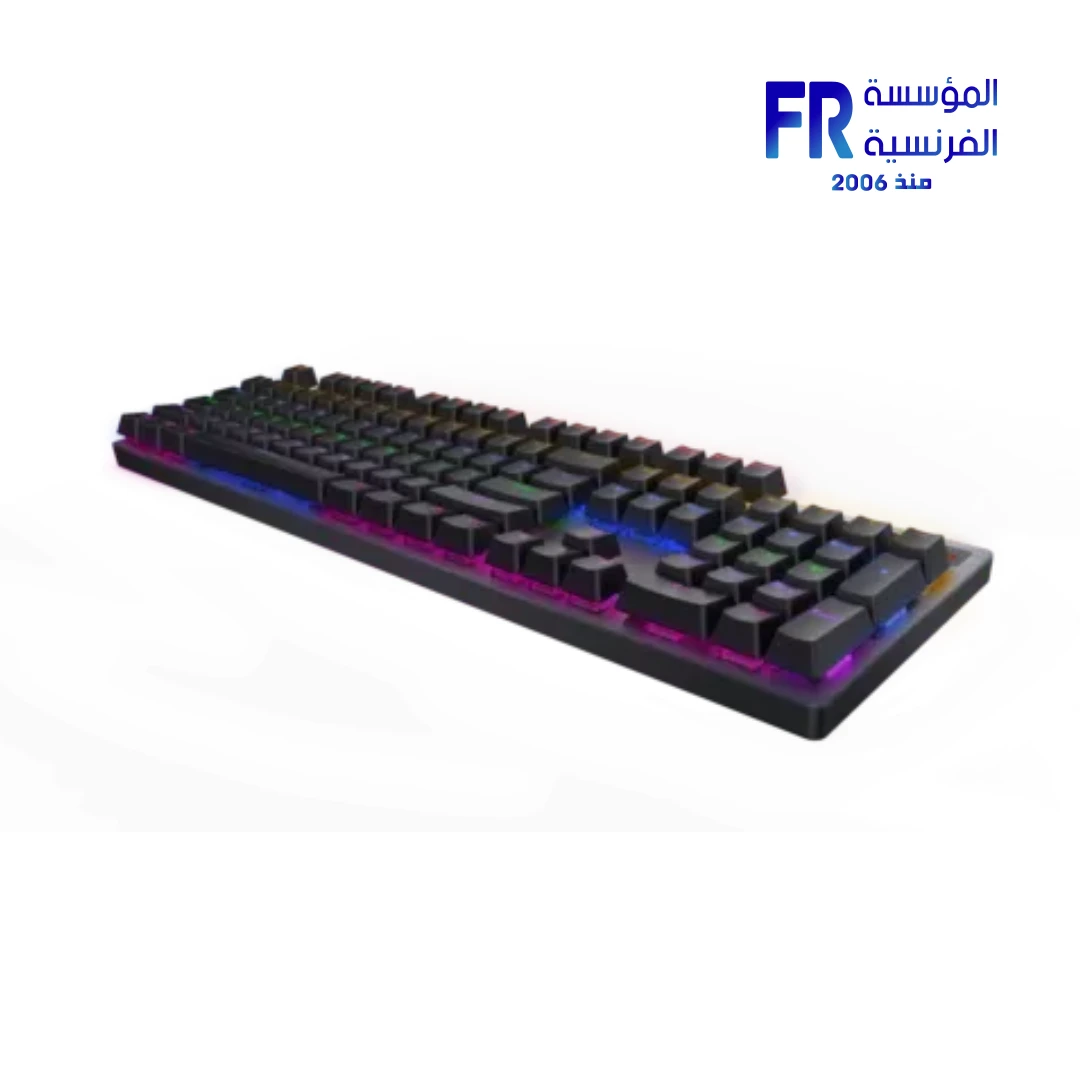 Rapoo V500 Pro Mechanical Yellow Blue Wired Gaming Keyboard - Image 4