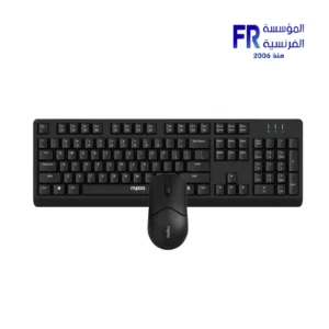 Rapoo X1500 1200 DPI 104 Keys Silent Click Black 2.4GHz Wireless Keyboard And Mouse Combo