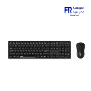 Rapoo X2100 Silent 1200 DPI Silent Click 12 Months Black 2.4GHz Wireless Keyboard And Mouse Combo