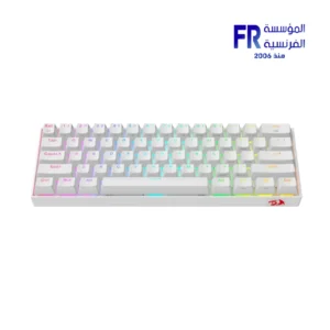 ⁦Redragon K530W-RGB-PRO Draconic Pro 60 Percent 61 Keys Blue Switch RGB Tri-Mode Wireless White Mechanical Gaming Keyboard⁩ - الصورة ⁦3⁩