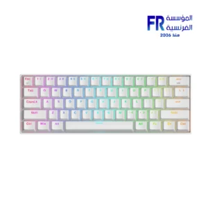 Redragon K530W-RGB-PRO Draconic Pro 60 Percent 61 Keys Orange Switch RGB Tri-Mode Wireless White Blue Mechanical Gaming Keyboard