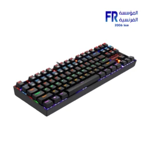 Alternative view of Redragon K552-2 Kumara TKL 87 Keys Blue Switch Red LED Wired Hot Swappable Black Mechanical Gaming Keyboard