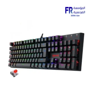 Redragon K565E Rudra Elite 104 Keys Full Size Red Switch Rainbow LED Wired USB Black Mechanical Gaming Keyboard