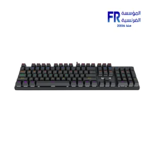 Alternative view of Redragon K608-R Valheim Rainbow 104 Keys Full Size Red Switch Rainbow LED Wired USB Hot Swappable Arabic Black Mechanical Gaming Keyboard