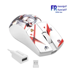 Alternative view of Redragon M916AK-PRO K1NG PRO EISA 26000 DPI PAW3395 Tri-Mode Wireless 49g White Anime Gaming Mouse