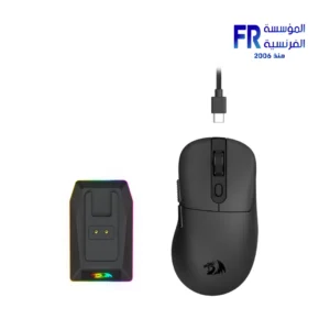 Redragon M998-STD-1K Ebony Standard 24000 DPI PAW3311 Tri-Mode Wireless 61g RGB Magnetic Dock Black Gaming Mouse - Image 3