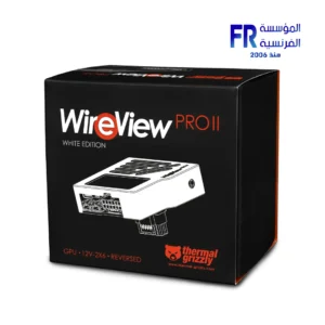 Alternative view of Thermal Grizzly WireView Pro II GPU Reversed White Wired Cooling and Monitoring