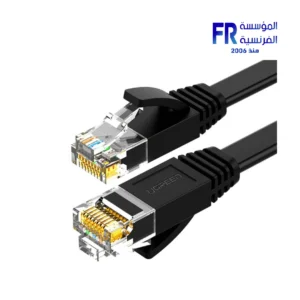 UGREEN NW102 Cat6 UTP Flat 1Gbps 250MHz 3M Black Ethernet Cable