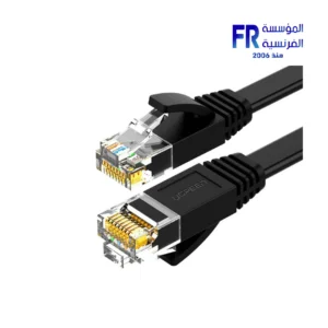 UGREEN NW102 Cat6 UTP Flat 1Gbps 250MHz 5M Black Ethernet Cable