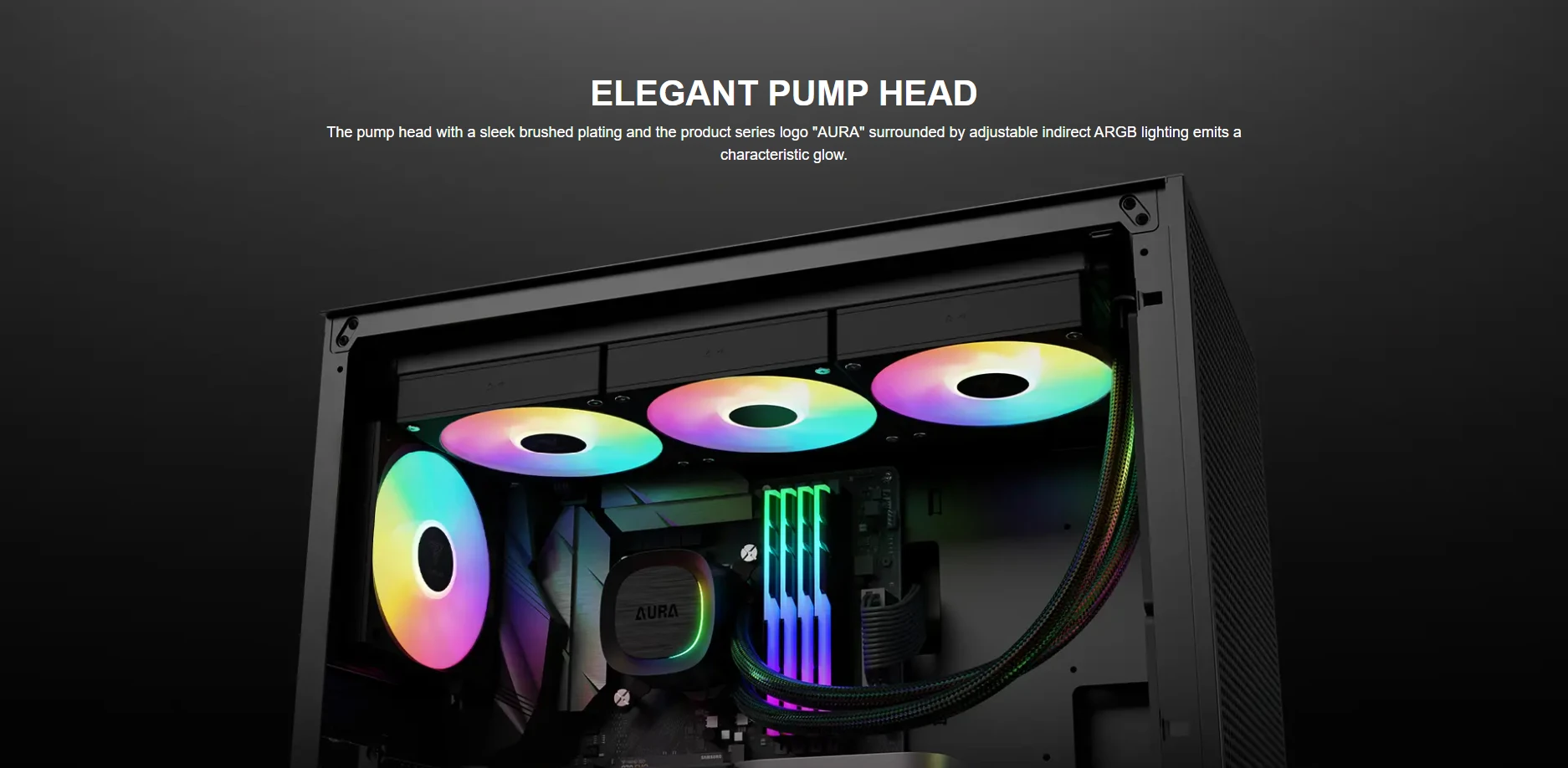 Gamdias Aura GL360 V2 Black ARGB AIO Liquid CPU Cooler