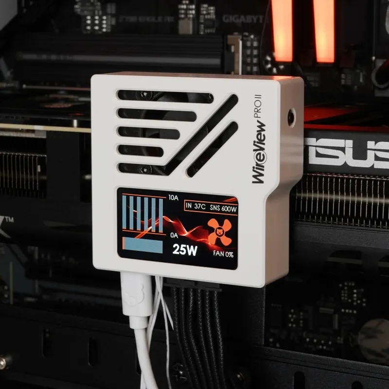 Thermal Grizzly WireView Pro II white edition cable management routing bottom