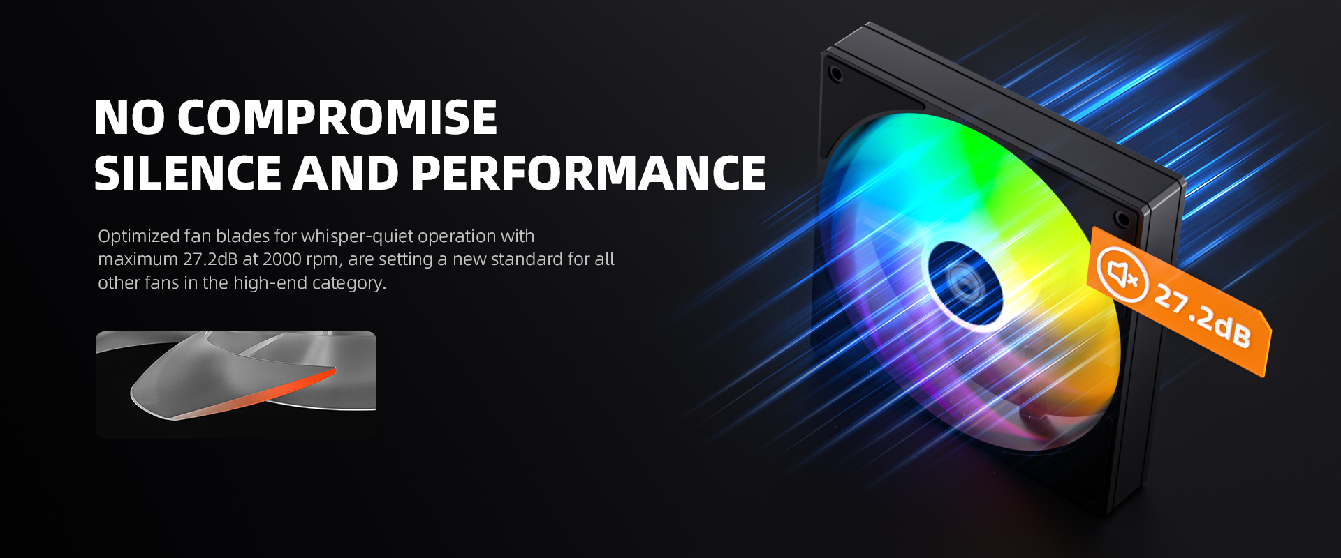ID-COOLING AS-120-ARGB-K fan blade design for airflow and static pressure