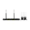 Shure PSM 1000 wireless in-ear monitoring system with dual-channel rack transmitter and two bodypack receivers