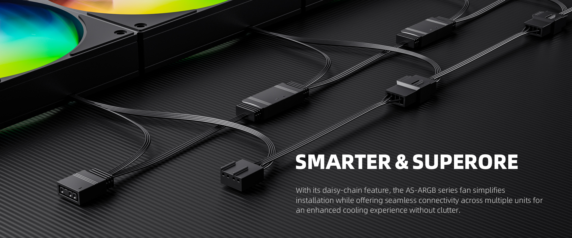 ID-COOLING AS-120-ARGB-K ARGB lighting with addressable RGB connector