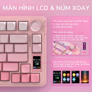 AULA S75 Pro Gradient Pink keyboard additional product detail