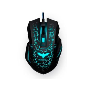 Havit Magic Eagle HV-MS672 wired gaming mouse with cyan lighting