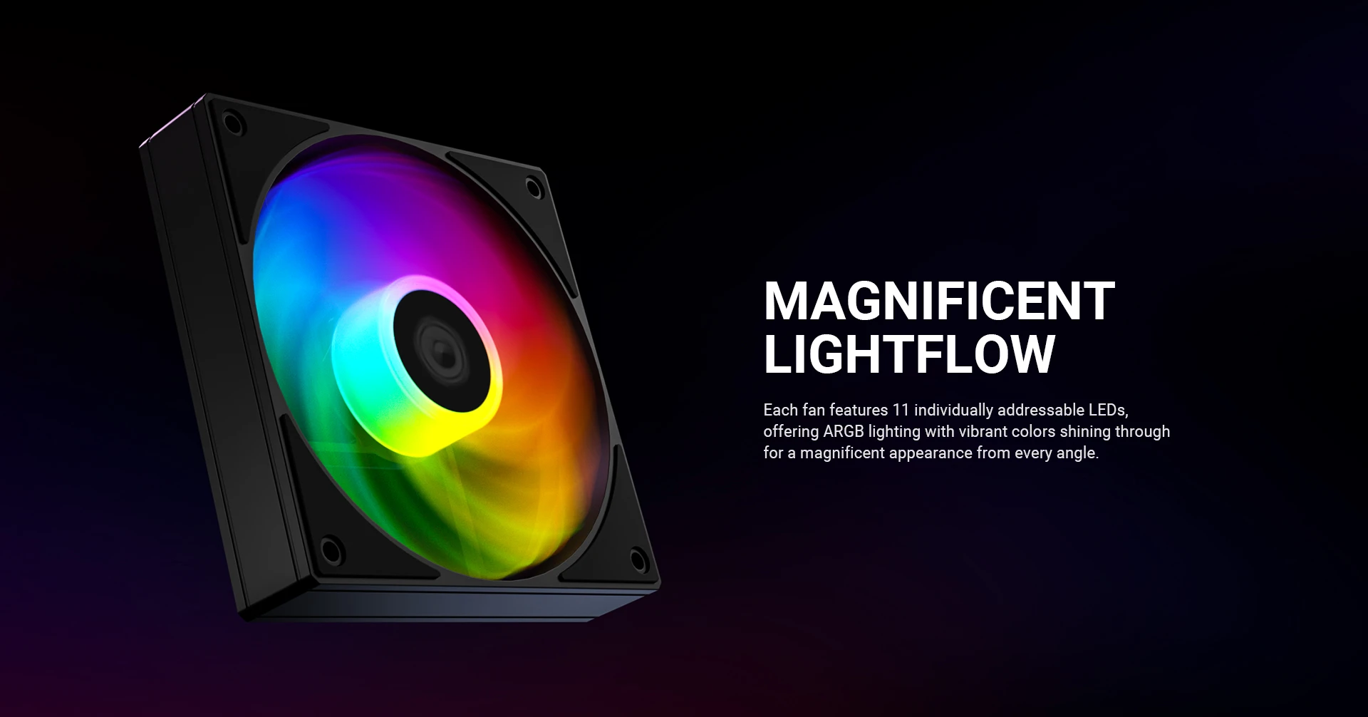 ID-COOLING AS-120-ARGB-KR ARGB lighting with addressable RGB connector